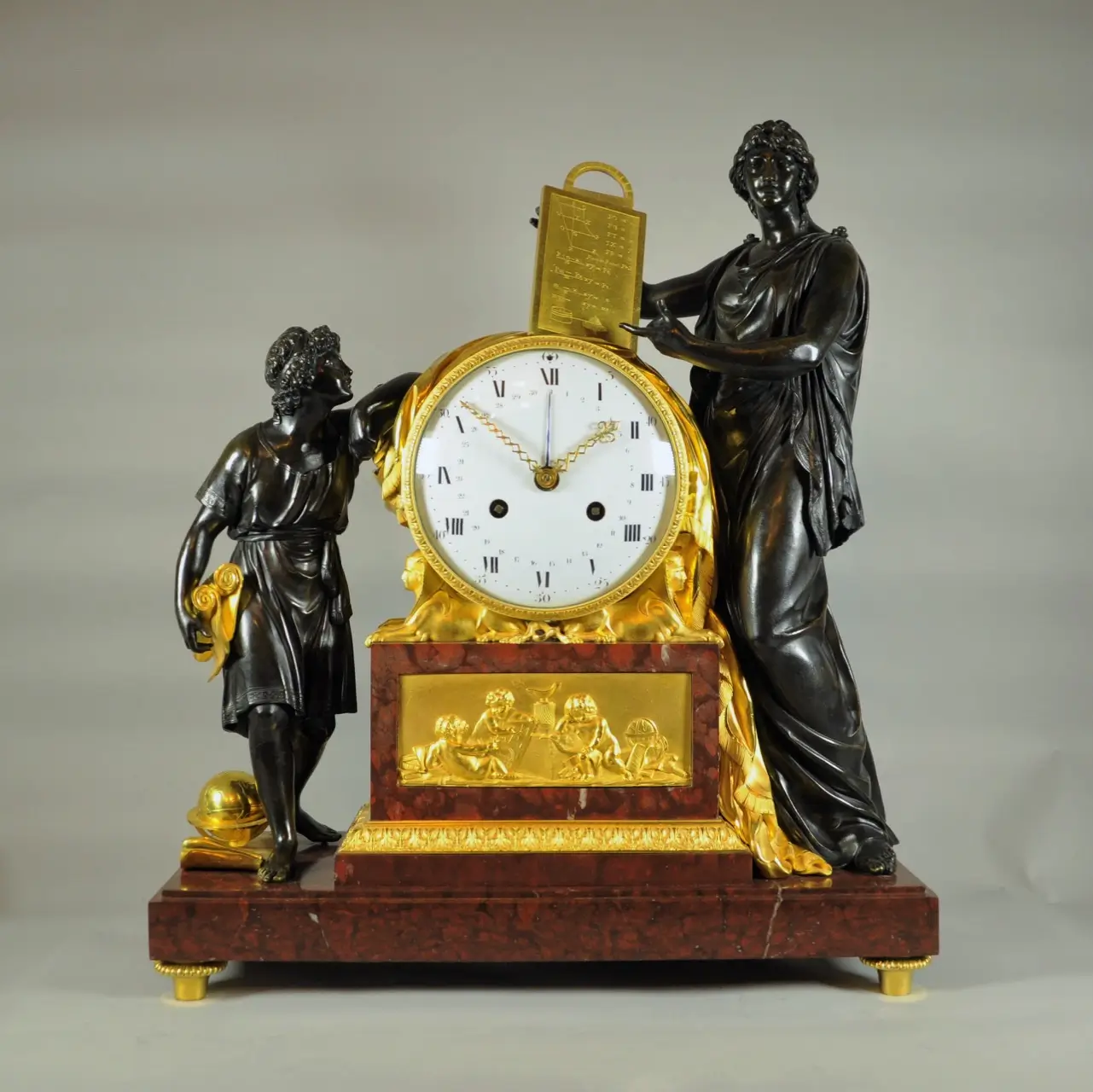 la géometrie pendola francese bronzo dorato,top time musa,top time srl