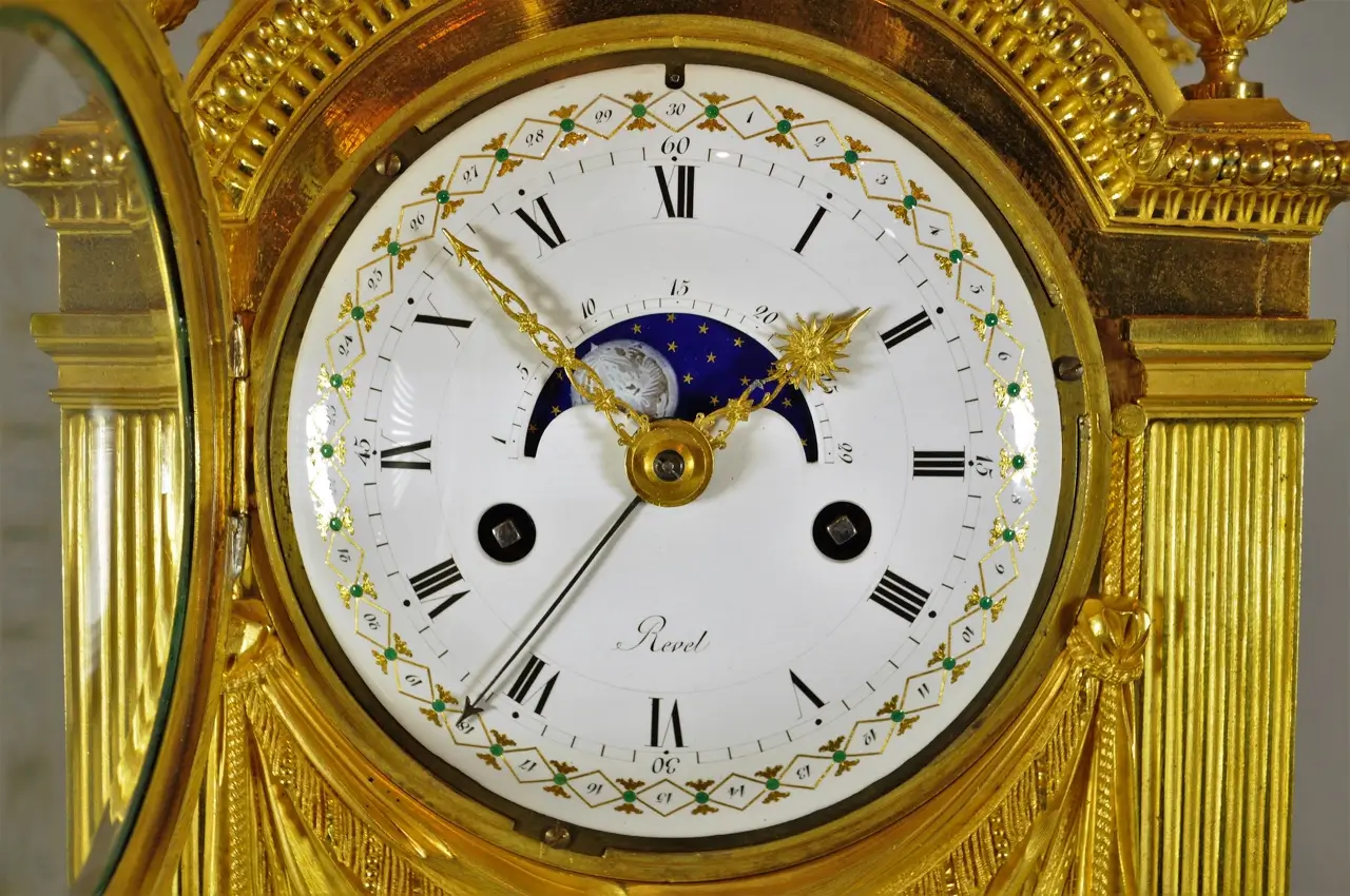 Pendola francese con fasi lunari Revel - immagine 5