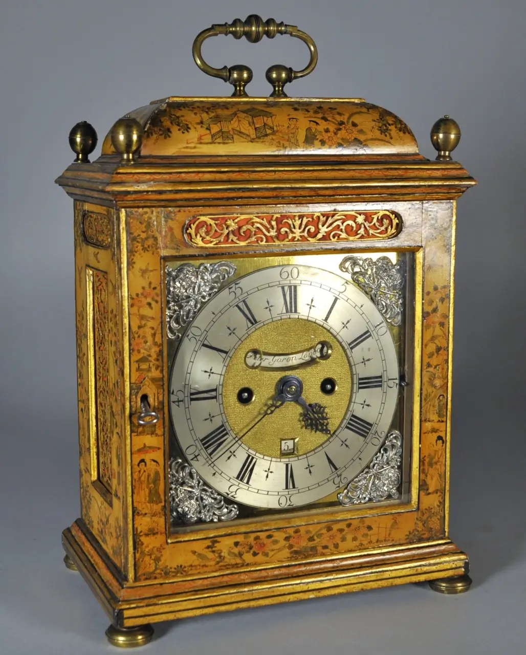 Pendola Inglese laccata a“chinoiserie” Peter Garon
