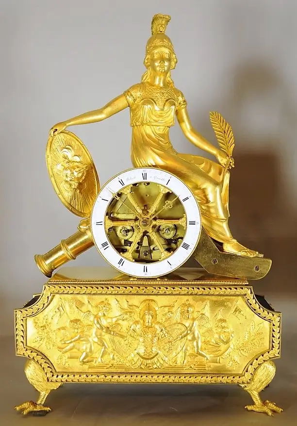Coppia di pendole francesi “Marte e Bellona” - immagine 3