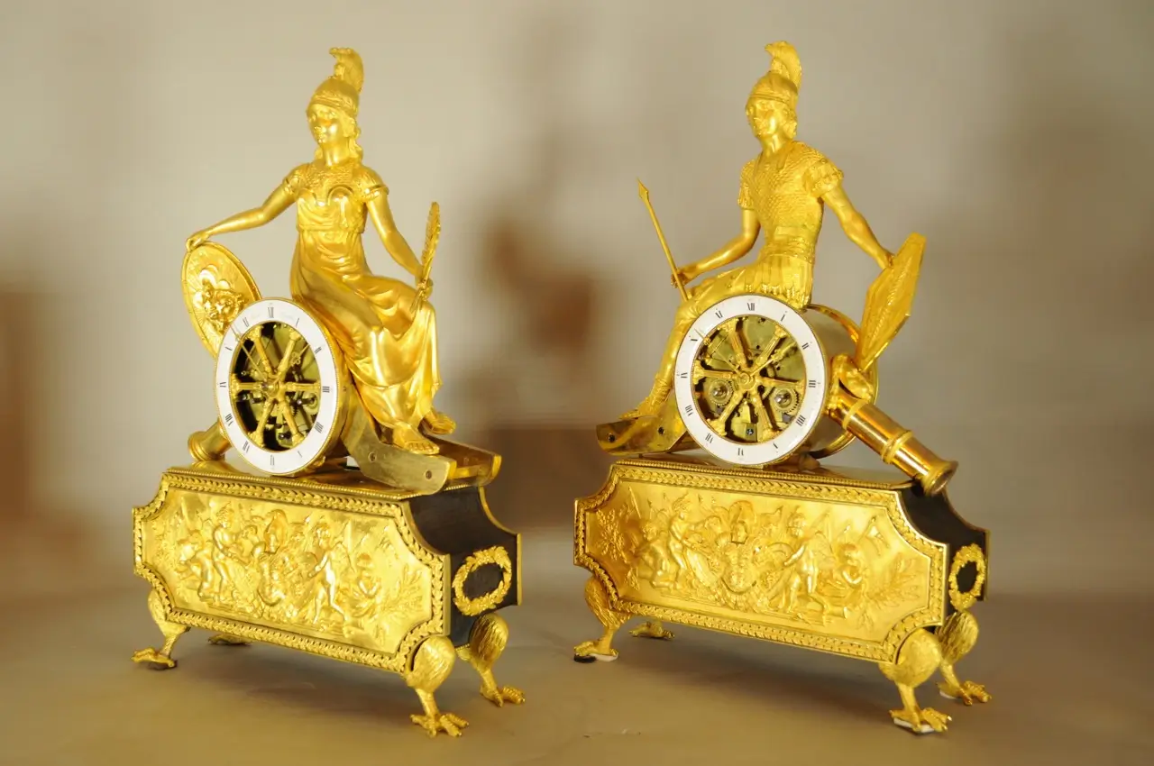 Coppia di pendole francesi “Marte e Bellona” - immagine 9