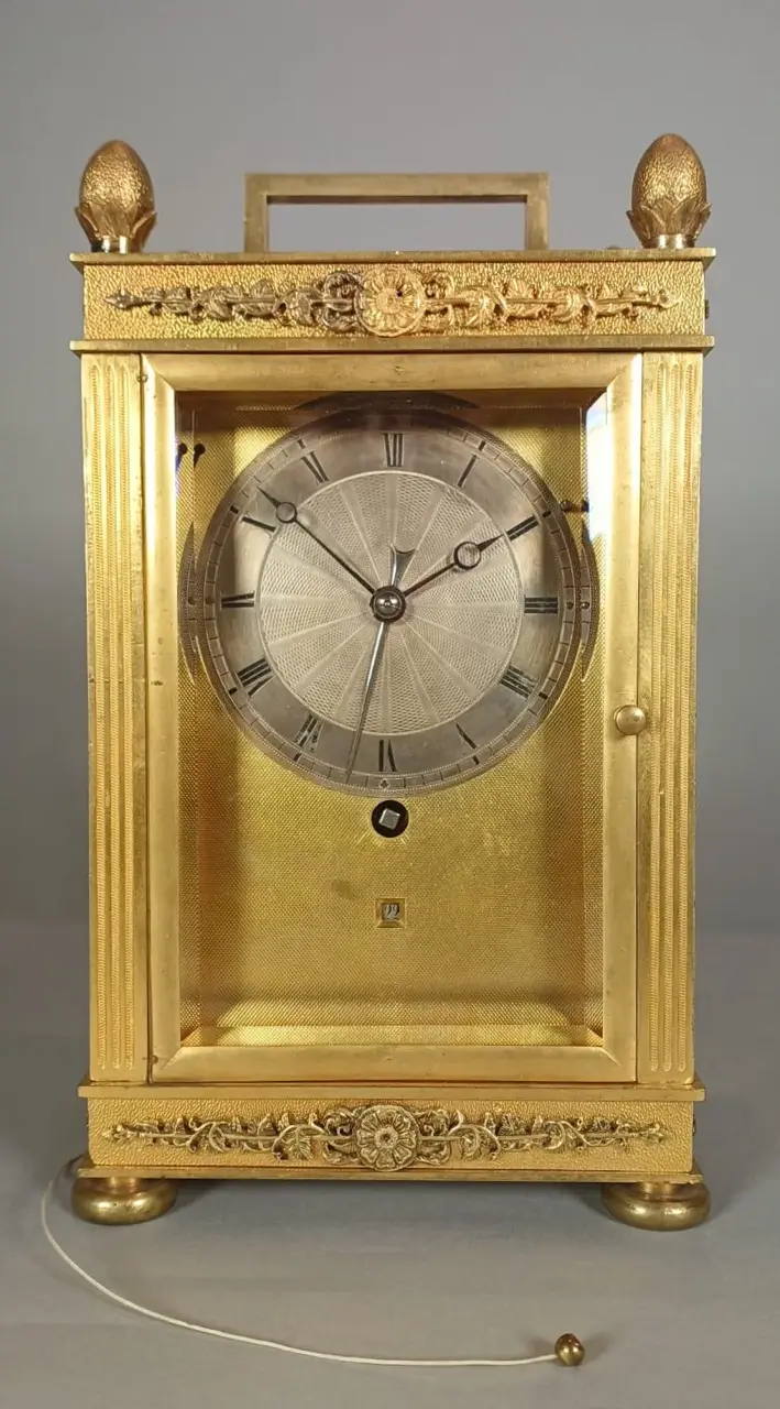 Antico orologio svizzero da scrivania “carriage clock”
