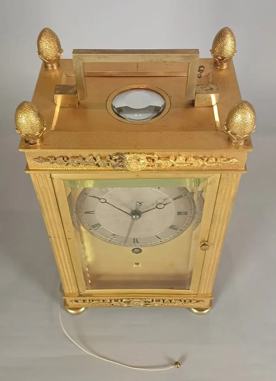 Antico orologio svizzero da scrivania “carriage clock” - immagine 6