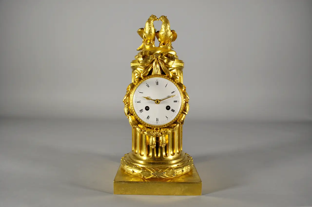Pendola francese a tronco di colonna Osmond